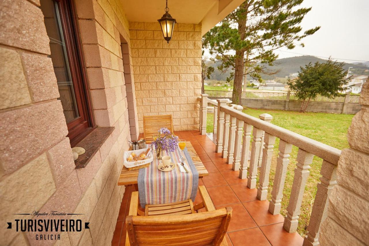 Casa En La Playa De Area Con Finca Privada Вивейро Экстерьер фото