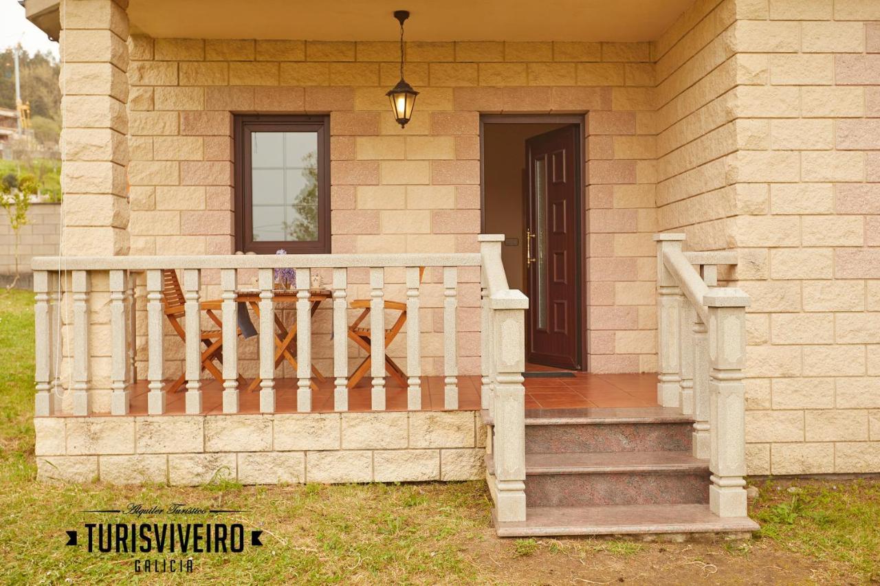 Casa En La Playa De Area Con Finca Privada Вивейро Экстерьер фото